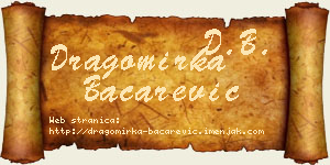 Dragomirka Bačarević vizit kartica